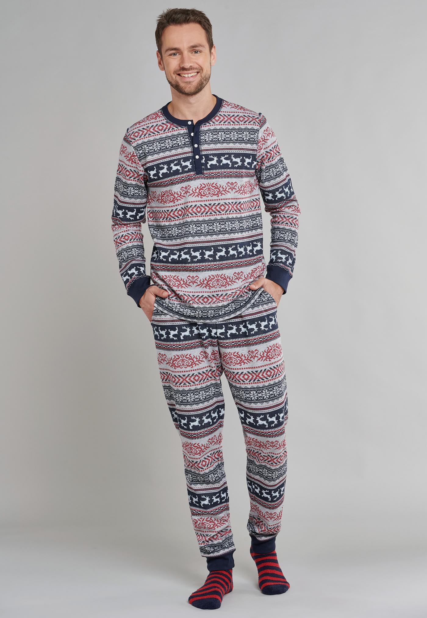 Schiesser garçons pyjama pyjama long gris chiné en exclusivité